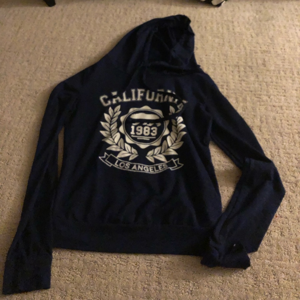 Blue California light hoodie